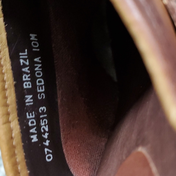 Y2K 90's Curfew Sedona Wooden Heel Studed Clogs Leather Women's Sz 10M Brazil - Picture 12 of 13